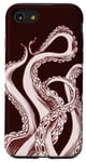 Coque pour iPhone SE (2020) / 7 / 8 Motif tentacules de pieuvre rouge