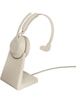 Jabra Evolve2 65 Link380a MS Mono Stand Beige