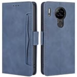 HualuBro Blackview A80 Case, Blackview A80S Case, Magnetic Full Body Protection Shockproof Flip Leather Wallet Case Cover with Card Slot Holder for Blackview A80 Phone Case (Blue)