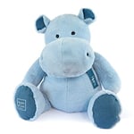 Histoire d'Ours - Peluche Géante Hippopotame - HIPPO - Bleu Jean - 85 Cm - Très Grande Peluche Douce et Mignonne pour les Calins - Cadeau Naissance et Anniversaire pour Enfants - L'HIPPO - HO3215