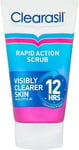 Clearasil Rapid Action Exfoliating Scrub, For Acne Prone Skin Unclog Pores 125ml