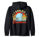 I Axolotl Questions Cute Axolotl Kids Zip Hoodie