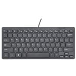 Kabelanslutet tangentbord Ultratunt Tyst Liten storlek 104 tangenter Mini Multimedia USB tangentbord