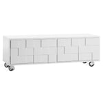 A2 Collect 2010 TV-bord med hjul Hvid