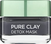 L'Oreal Paris Pure Clay Black Charcoal Detox Face Mask, Deep Cleansing Skin Care