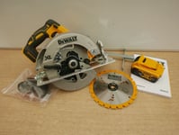 DeWalt DCS570 18V XR 184mm Circular Saw + Fence Adaptor Bare Unit & DCB184 5AH