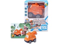 Mini Auto Z Puzzlami Dźwig Edu&Fun