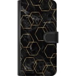 Motorola Edge 40 Pro Svart Plånboksfodral Guldkretsen