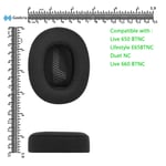 Geekria Mesh Fabric Replacement Ear Pads for JBL Live 650 BTNC Headphones(Black)