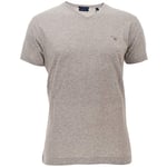 Gant Men's Original Slim V-Neck T-Shirt, White, M