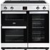 Belling Cookcentre90Ei 90cm Electric Range Cooker with Induction Hob - Stainless Steel A/A Rated