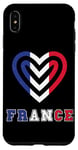 Coque pour iPhone XS Max France Coeur Fière France Drapeau Français Love Pride Roots