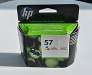 Genuine HP 57 Tri-Colour Printer Ink Cartridge Brand New In Damaged Box