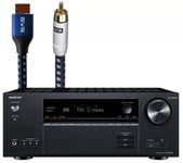 Onkyo TX-NR6100 - NOIR + SOUNDPATH ULTRA HDMI 2M RCA AUDIO 5M00 Ampli audio-vidéo 7.2