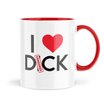 Funny Mugs | Mugs for Him for Her Fun | I Love Dick | Fun Coffee Cups | Anniversary Birthday Comedy Banter Joke Cup Mug Rude Mug MBH1269