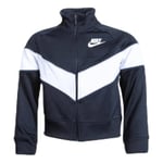 Nike G NSW Heritage FZ Sweat-Shirt Fille, Black/White/Wolf Grey/White, FR : XL (Taille Fabricant : XL)