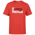 La Casa de Papel El Profesor T-Shirt Homme - Rouge - L - Rouge
