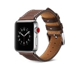 Apple Watch Series 8 45mm Armband i äkta läder, Brun