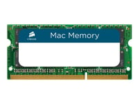 CORSAIR Mac Memory - DDR3 - kit - 16 Go: 2 x 8 Go - SO DIMM 204 broches - 1333 MHz / PC3-10600 - CL9 - 1.5 V - mémoire sans tampon - non ECC