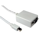 0.15m Mini Display Port to VGA SVGA Monitor Leaded Adapter Cable