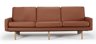 Bovento Kragelund Egsmark 3-seter sofa, Cognac Lær