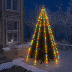 vidaXL Ljusnät för julgran 400 lysdioder färgglad cm 328894