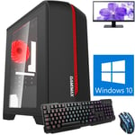 ULTRA FAST QUAD CORE Desktop Gaming PC Computer Bundle 3.9 8GB 1TB Windows 10 CR