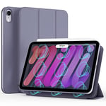 ZtotopCases for New iPad mini 6 2021, Ultra Slim Protective Cover/Strong Magnetic/Support Apple Pencil&Wireless Charging/Trifold Stand/Auto Wake&Sleep for Mini 6th Generation 8.3 Inch, Grayish Purple