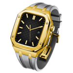 Apple Watch 7/8 (45mm) Luxury Band Armor Stainless Steel - Guld/Grå - TheMobileStore Apple Watch