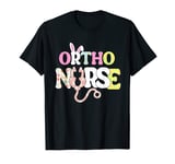 Ortho Nurse Life Stethoscope Scrub Cute Bunny Eggs Easter T-Shirt