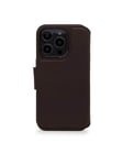 Leather Detachable Wallet iPhone 14 Pro Max - Brown