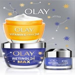 Olay Face Cream, Retinol24 Max Night Cream and Eye Cream Gift Set for Women