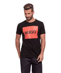Hugo Boss Mens Short Sleeve T-shirt in Black Cotton - Size 2XL