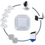 Kit Alarme Maison Sans Fil Connecté 3 En 1 - Sirène, Caméra Ext Et Int - Lifebox Smart