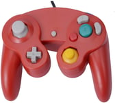 Rouge - Manette De Jeu Filaire, Avec Vibration, Compatible Avec Nintendo Wii Gc Classic