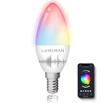 E14 Smart Light Bulb, Alexa Candle Bulb, Colour Changing Chandelier Lights,
