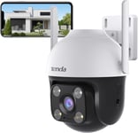 Tenda 360° Security Camera Outdoor with 30m Color Night Vision, PTZ CCTV WiFi AI