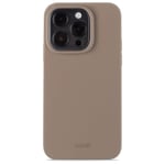 Holdit iPhone 15 Pro Silicone Case, Mocha Brown