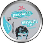 6 X Wella Shockwaves Messy Go Matt Clay 75 ml