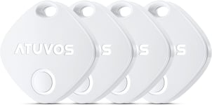 ATUVOS Smart Bluetooth Key Finder 4 Pack, Item Finder Compatible with Apple Find