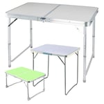 Foldable Laptop Table & Portable Laptop Desk & Lap Table & Multifunctional Folding Table & Laptop Bed Tray Table & Computer Laptop Table Desk, 60x40x26cm, White