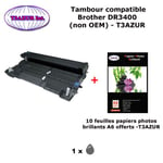 Tambour compatible DR3400 pour imprimante Brother MFC L6800DW, L6800DWT, L6900, L6900DW+ 10f A6 brillants - T3AZUR