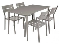 Brafab - Nimes Matgrupp 140x78 cm ink 4st Delia Karmstolar Khaki
