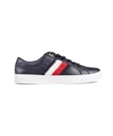 Tommy Hilfiger Womens Corporate Cupsole Trainers - Blue Leather - Size UK 3.5