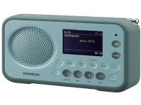 Sangean DPR-76BT lommeradio DAB+, FM AUX, Bluetooth®, DAB+, FM-nøkkellås lyseblå (A500501)