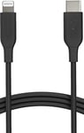 Amazon Basics Câble USB-C vers Lightning, chargeur certifié MFi pour iPhone 13/12/11/X/XS/XR/8 - noir, 1.8 m