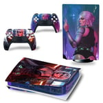 Autocollant Stickers de Protection pour Console Sony PS5 Edition Standard - - Cyberpunk 2077 (TN-PS5Disk-4005)