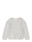 Knit Pockets Sweater Grey Mango