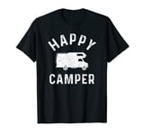 Motorhome T Shirts HAPPY CAMPER T-Shirt T-Shirt