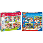 Ravensburger Cocomelon - 4 in Box (12, 16, 20, 24 Pieces) Jigsaw Puzzles for Kids Age 3 Years Up & Paw Patrol 4 in Box (12, 16, 20, 24 Pieces) Jigsaw Puzzles for Kids Age 3 Years Up